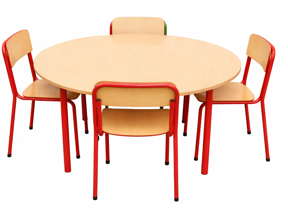 Tabouret rond en bois
