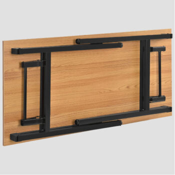 Table avec des pieds pliables