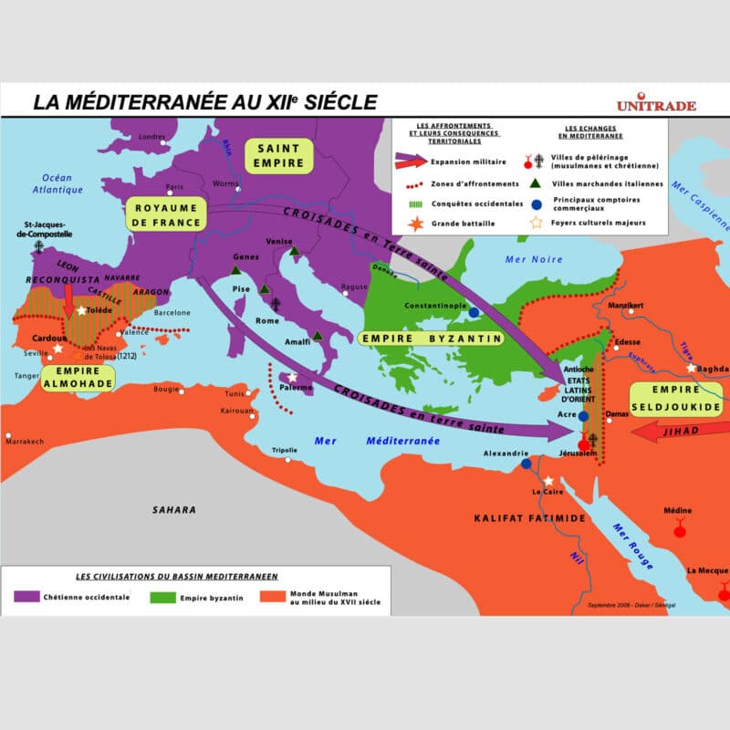 La méditerranée au XIIème siècle